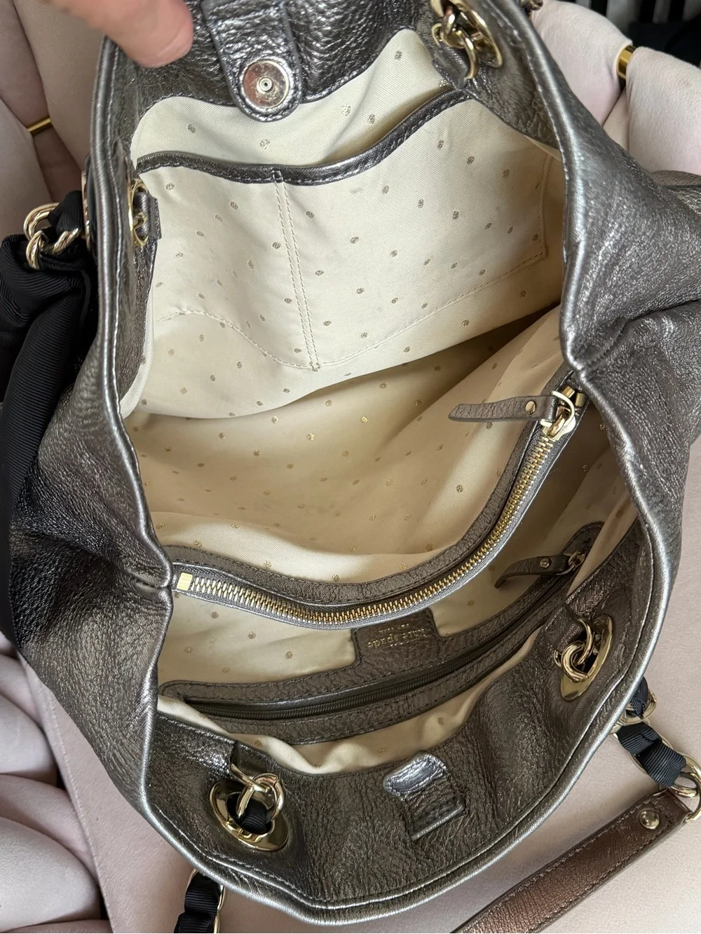 Kate Spade ♠️ Metallic Leather ⭐️THROWBACK⭐️ Shoulder Bag
